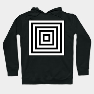 Black and white square background Hoodie